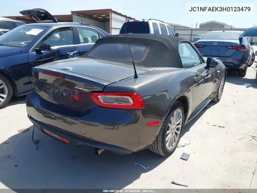 2017 Fiat 124 Spider Classica VIN: JC1NFAEK3H0123479 Lot: 45675748