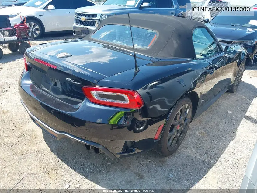 2018 Fiat 124 Spider Abarth VIN: JC1NFAEK7J0135303 Lot: 45599537