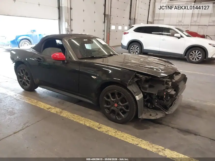 2020 Fiat 124 Spider Abarth VIN: JC1NFAEKXL0144127 Lot: 45029615