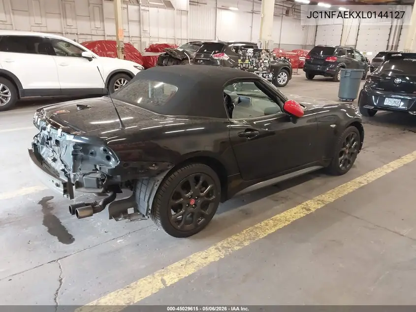 2020 Fiat 124 Spider Abarth VIN: JC1NFAEKXL0144127 Lot: 45029615