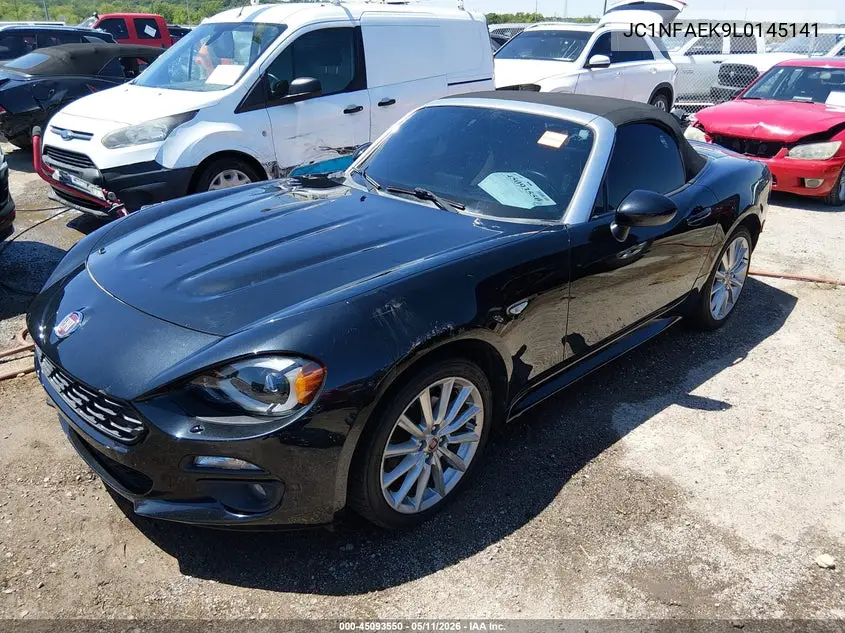 2020 Fiat 124 Spider Lusso VIN: JC1NFAEK9L0145141 Lot: 45093550
