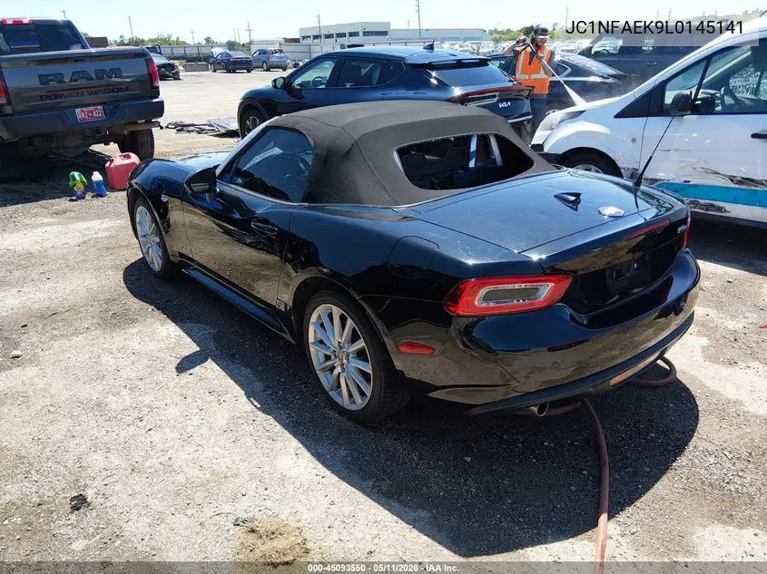 2020 Fiat 124 Spider Lusso VIN: JC1NFAEK9L0145141 Lot: 45093550