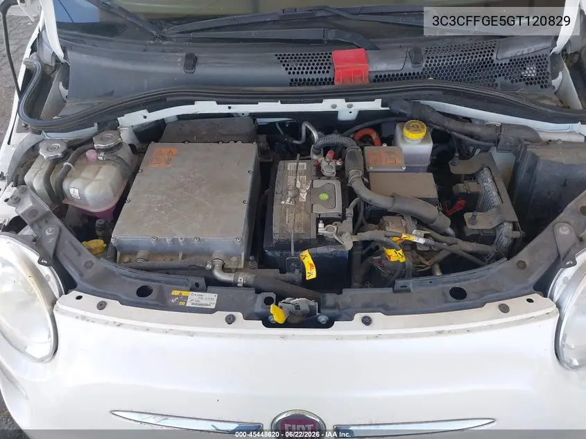 2016 Fiat 500E Battery Electric VIN: 3C3CFFGE5GT120829 Lot: 45448620