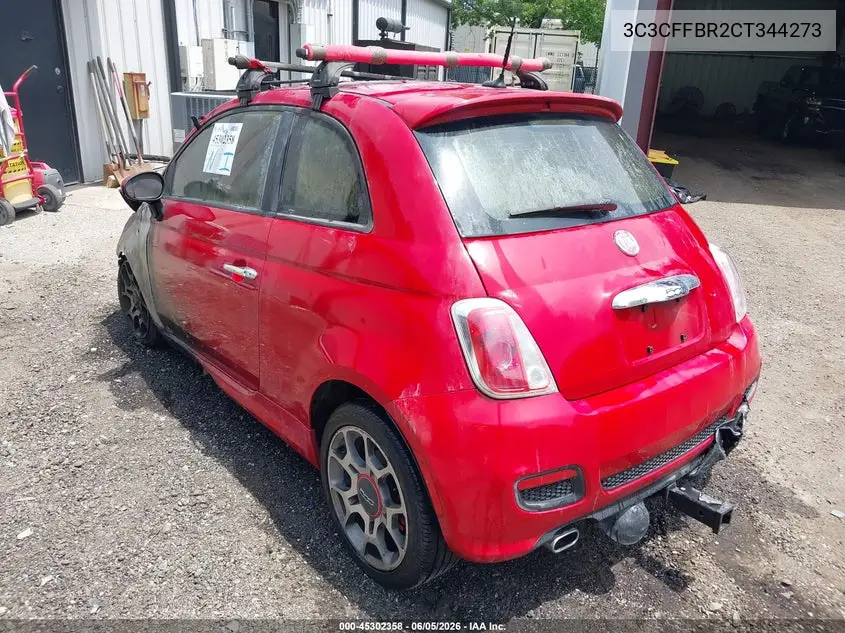 2012 Fiat 500 Sport VIN: 3C3CFFBR2CT344273 Lot: 45302358
