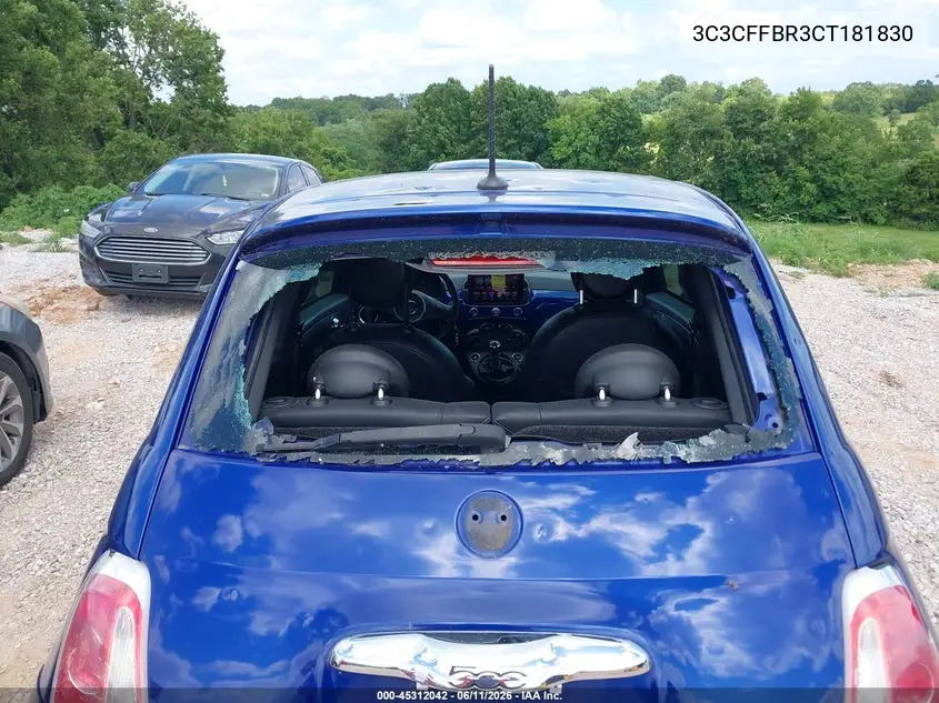2012 Fiat 500 Sport VIN: 3C3CFFBR3CT181830 Lot: 45312042