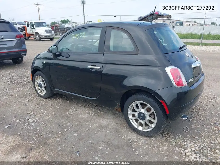 2012 Fiat 500 Pop VIN: 3C3CFFAR8CT277292 Lot: 45329074