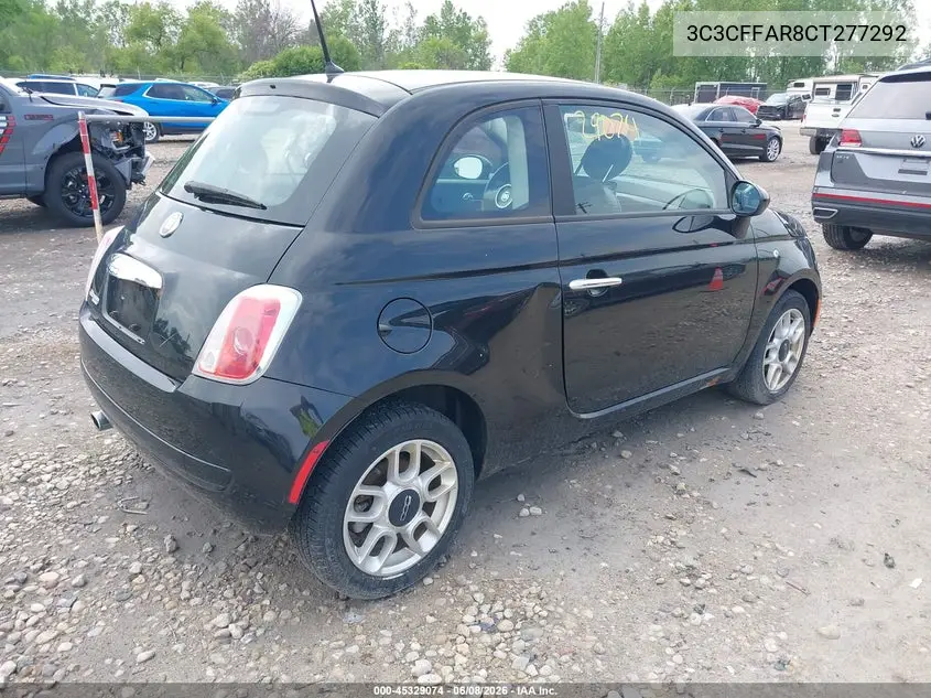 2012 Fiat 500 Pop VIN: 3C3CFFAR8CT277292 Lot: 45329074
