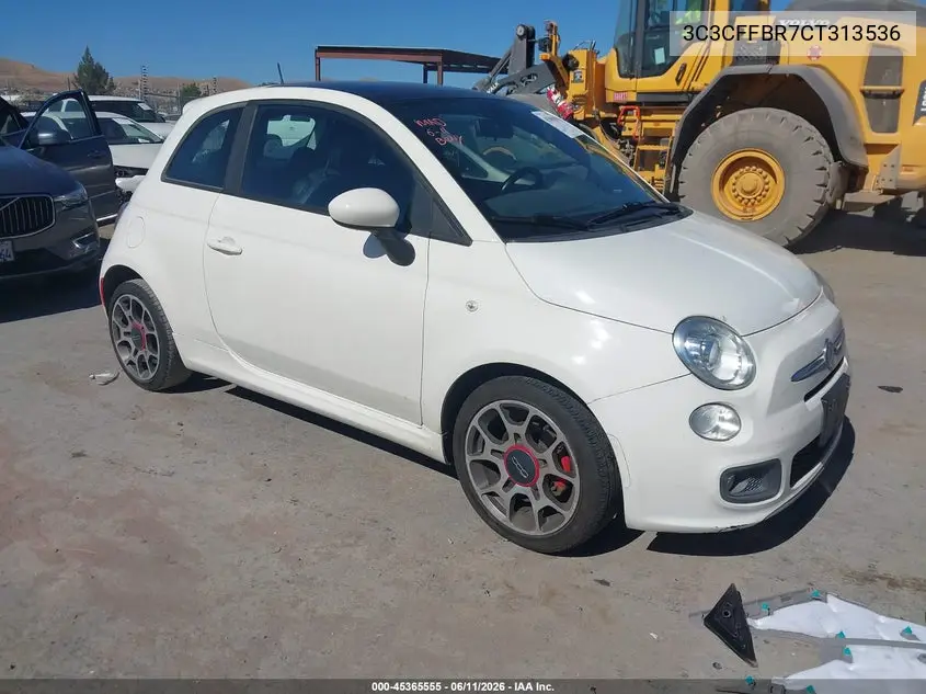 2012 Fiat 500 Sport VIN: 3C3CFFBR7CT313536 Lot: 45365555