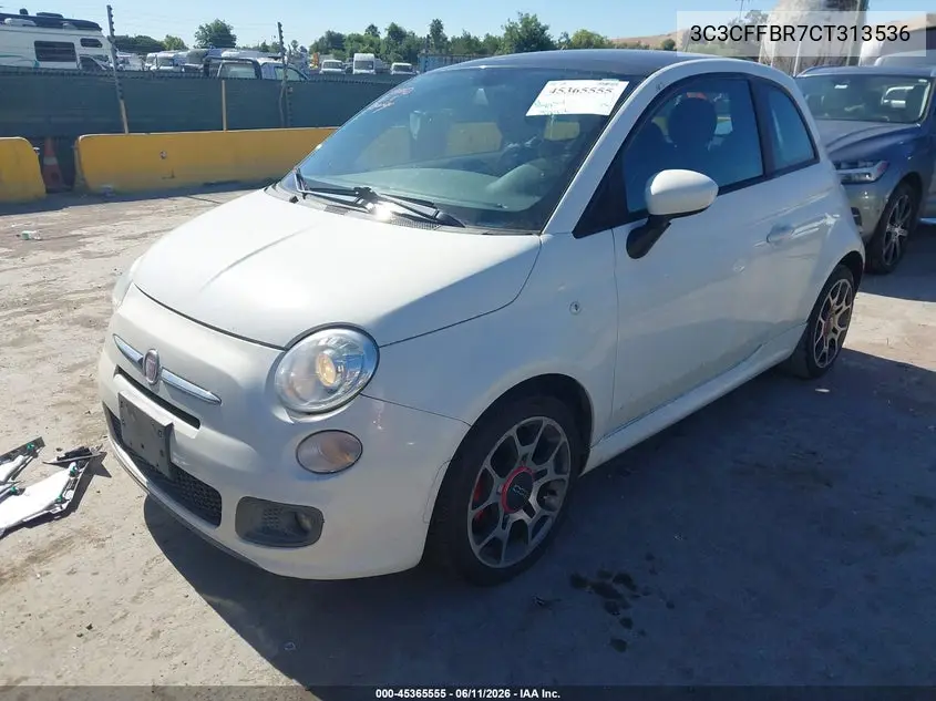 2012 Fiat 500 Sport VIN: 3C3CFFBR7CT313536 Lot: 45365555