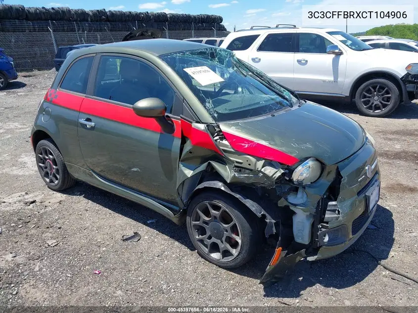 2012 Fiat 500 Sport VIN: 3C3CFFBRXCT104906 Lot: 45397656