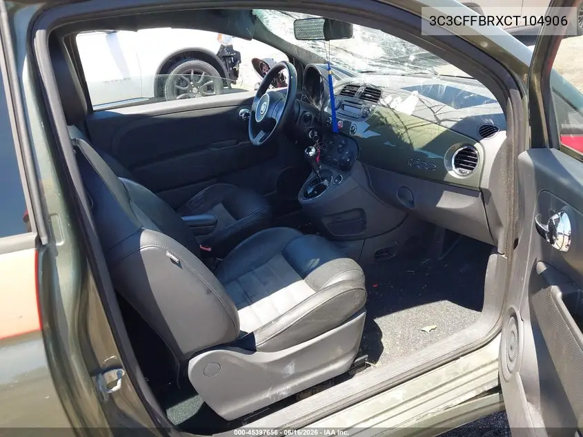 2012 Fiat 500 Sport VIN: 3C3CFFBRXCT104906 Lot: 45397656