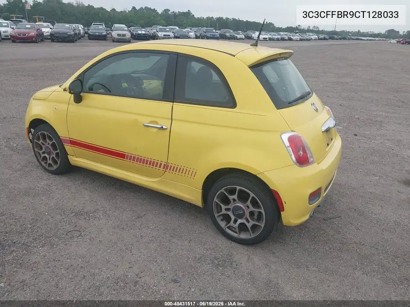 2012 Fiat 500 Sport VIN: 3C3CFFBR9CT128033 Lot: 45431517