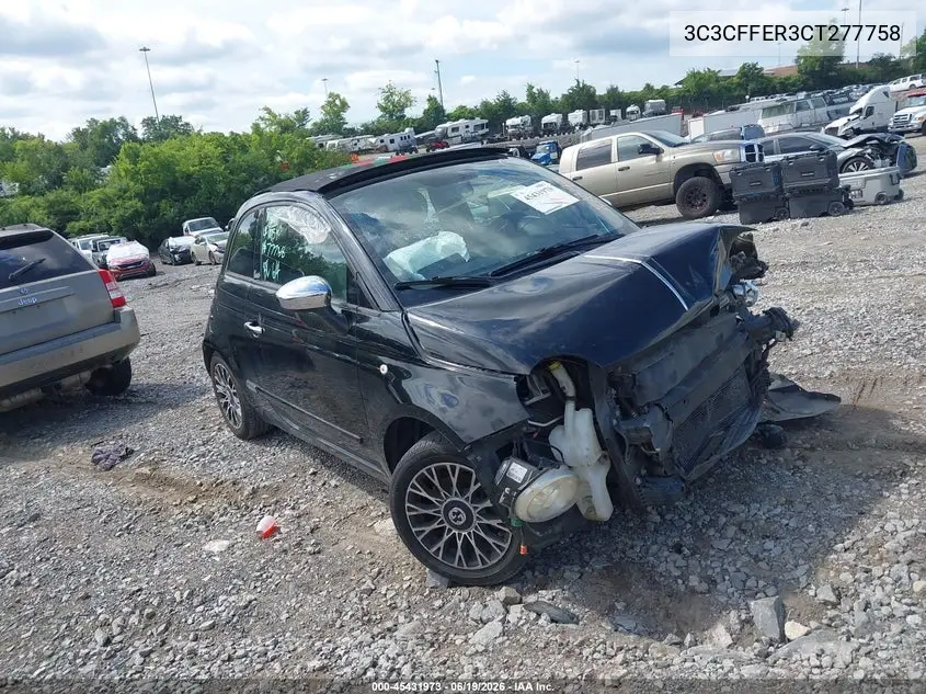 2012 Fiat 500C Lounge VIN: 3C3CFFER3CT277758 Lot: 45431973