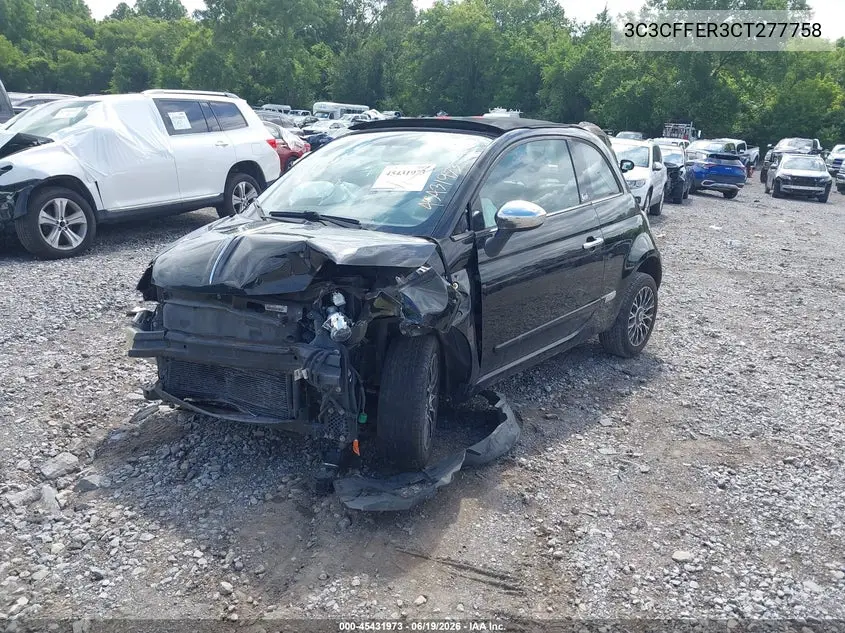 2012 Fiat 500C Lounge VIN: 3C3CFFER3CT277758 Lot: 45431973