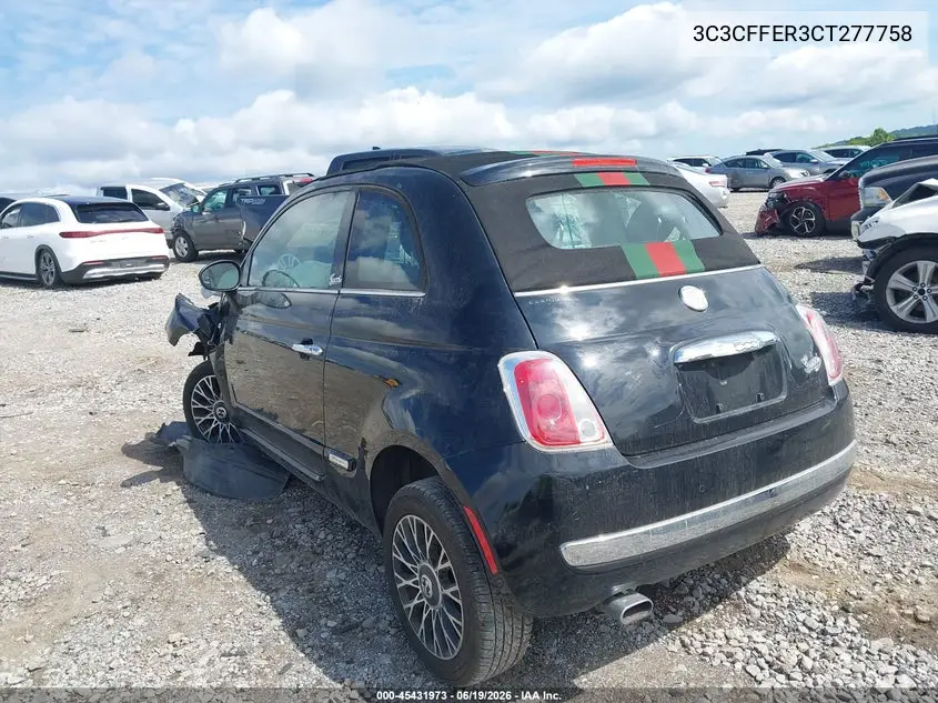 2012 Fiat 500C Lounge VIN: 3C3CFFER3CT277758 Lot: 45431973