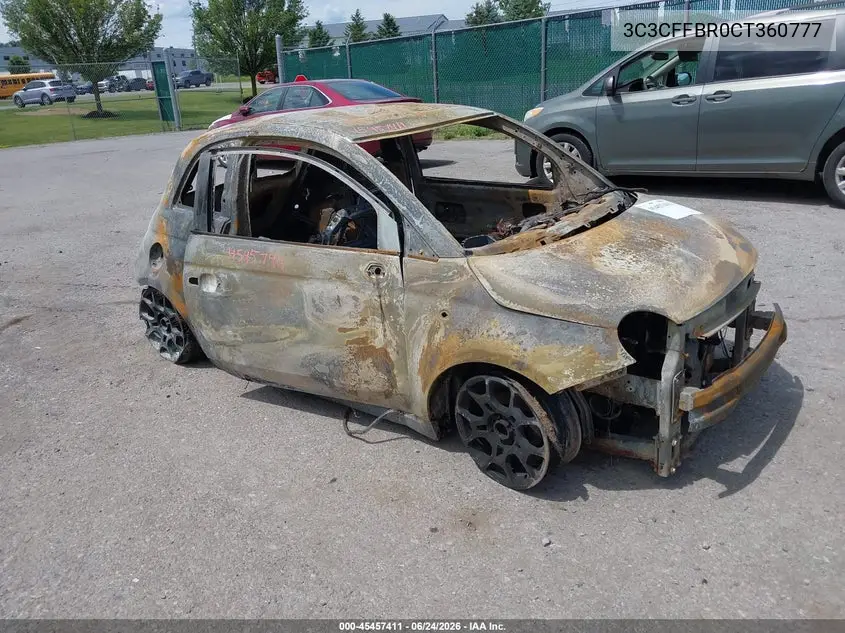 2012 Fiat 500 Sport VIN: 3C3CFFBR0CT360777 Lot: 45457411