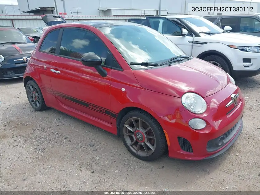 2012 Fiat 500 Abarth VIN: 3C3CFFFH2CT380112 Lot: 45518966