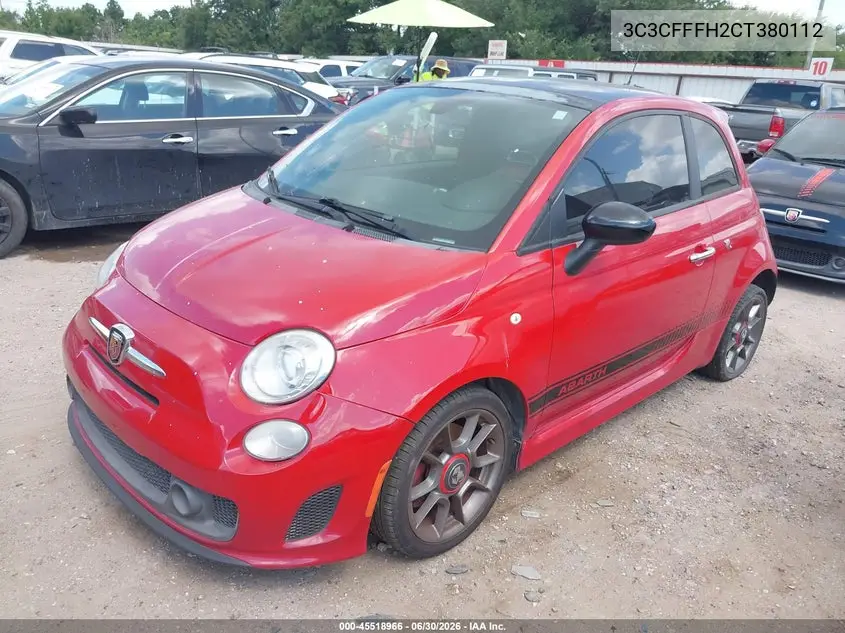 2012 Fiat 500 Abarth VIN: 3C3CFFFH2CT380112 Lot: 45518966