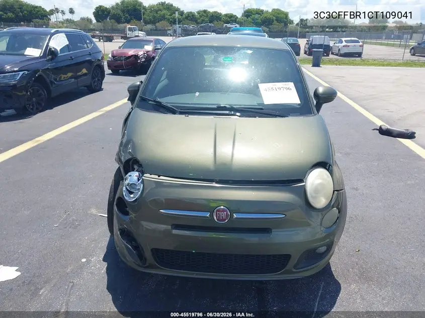 2012 Fiat 500 Sport VIN: 3C3CFFBR1CT109041 Lot: 45519796