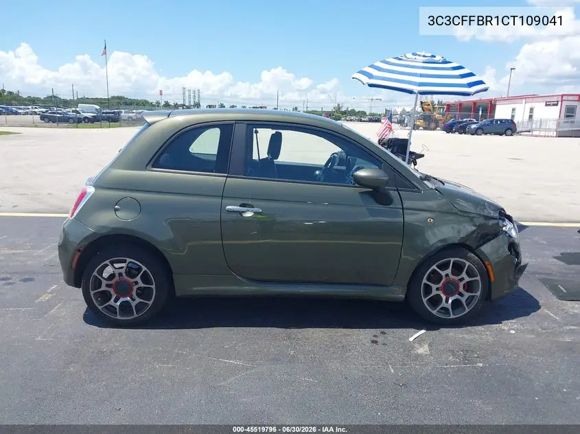 2012 Fiat 500 Sport VIN: 3C3CFFBR1CT109041 Lot: 45519796