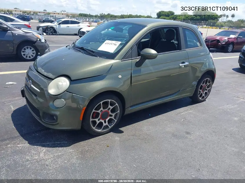 2012 Fiat 500 Sport VIN: 3C3CFFBR1CT109041 Lot: 45519796