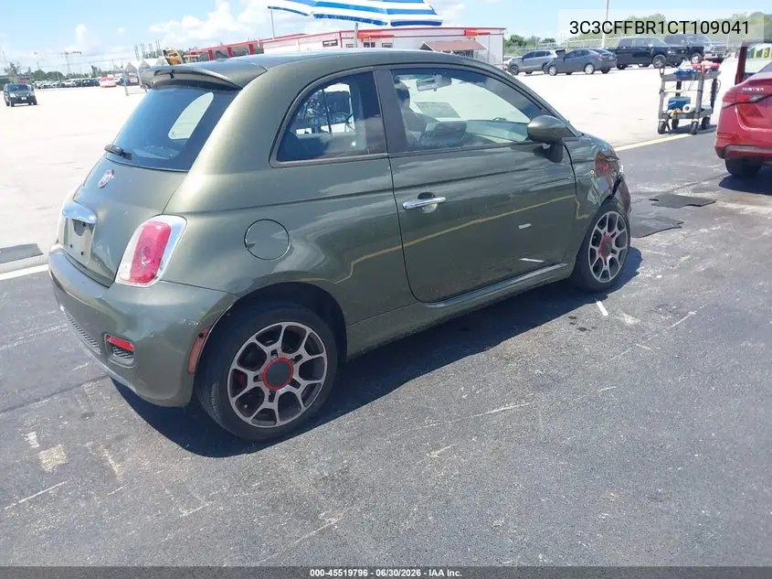 2012 Fiat 500 Sport VIN: 3C3CFFBR1CT109041 Lot: 45519796