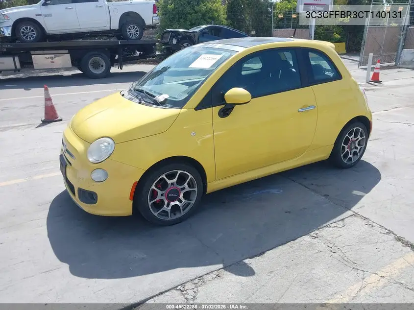 2012 Fiat 500 Sport VIN: 3C3CFFBR3CT140131 Lot: 45522288