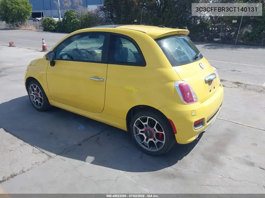2012 Fiat 500 Sport VIN: 3C3CFFBR3CT140131 Lot: 45522288