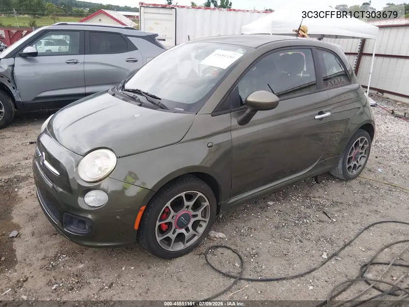 2012 Fiat 500 Sport VIN: 3C3CFFBR1CT303679 Lot: 45551151