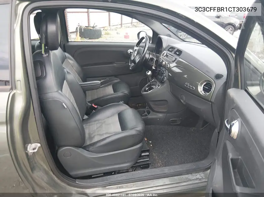 2012 Fiat 500 Sport VIN: 3C3CFFBR1CT303679 Lot: 45551151