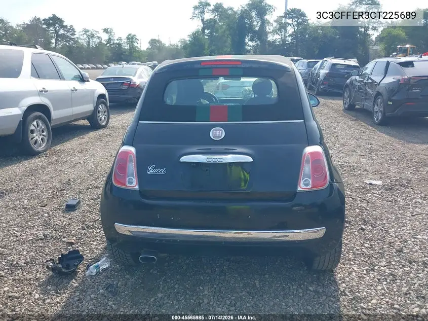 2012 Fiat 500C Lounge VIN: 3C3CFFER3CT225689 Lot: 45565985