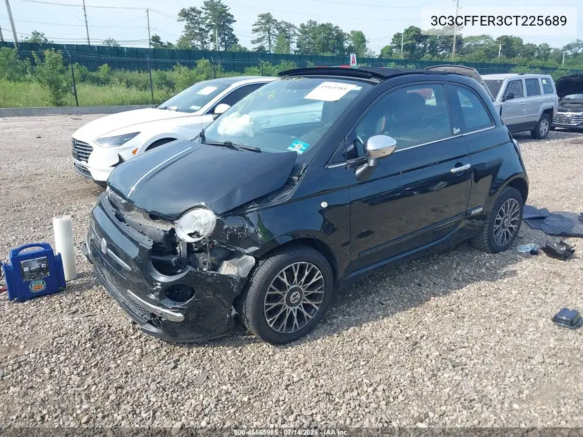 2012 Fiat 500C Lounge VIN: 3C3CFFER3CT225689 Lot: 45565985