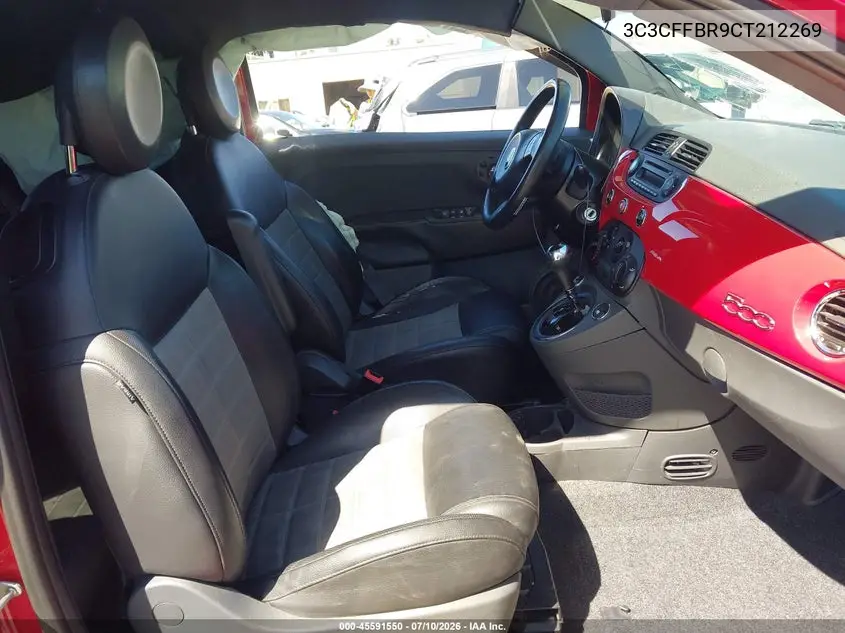 2012 Fiat 500 Sport VIN: 3C3CFFBR9CT212269 Lot: 45591550