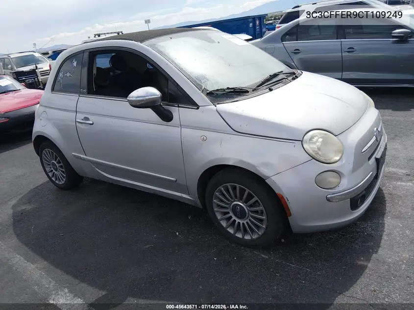 2012 Fiat 500C Lounge VIN: 3C3CFFER9CT109249 Lot: 45643571