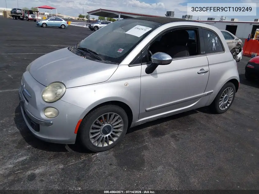 2012 Fiat 500C Lounge VIN: 3C3CFFER9CT109249 Lot: 45643571