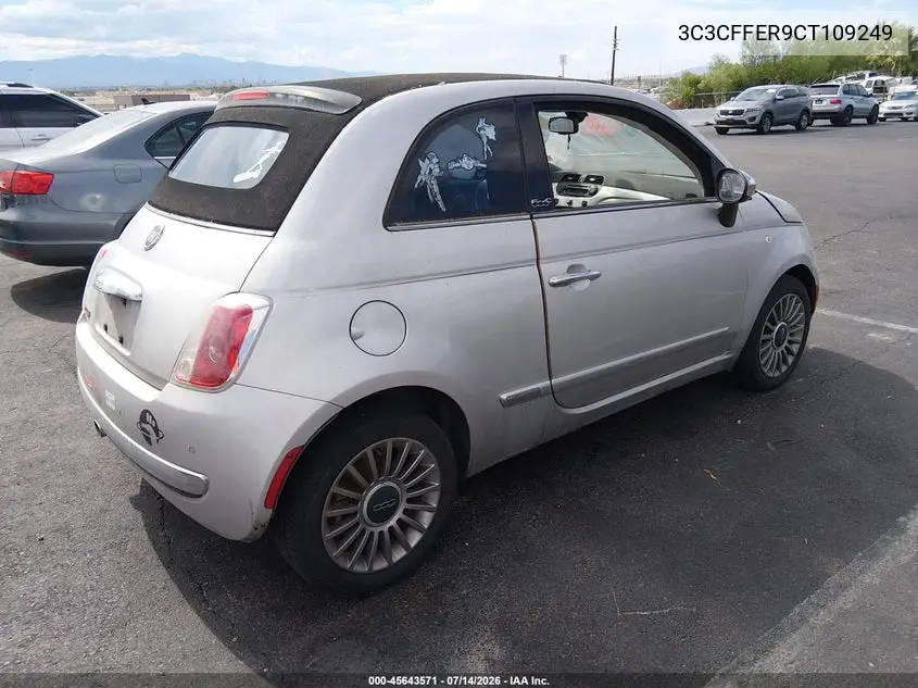 2012 Fiat 500C Lounge VIN: 3C3CFFER9CT109249 Lot: 45643571