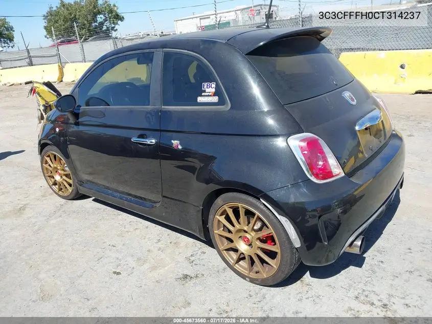 3C3CFFFH0CT314237 2012 Fiat 500 Abarth