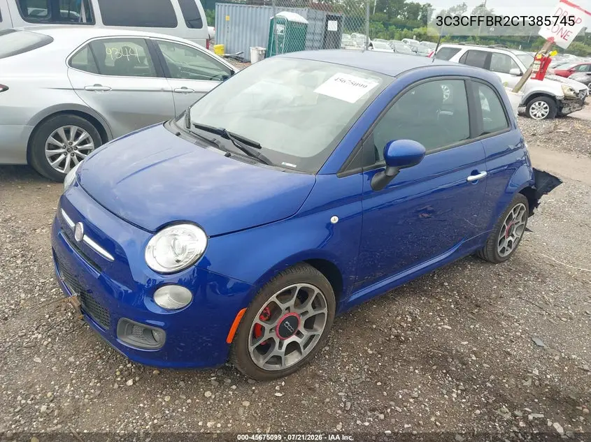 2012 Fiat 500 Sport VIN: 3C3CFFBR2CT385745 Lot: 45675099