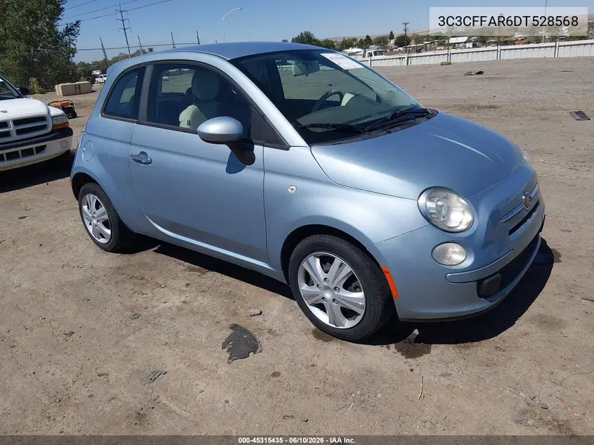 2013 Fiat 500 Pop VIN: 3C3CFFAR6DT528568 Lot: 45315435
