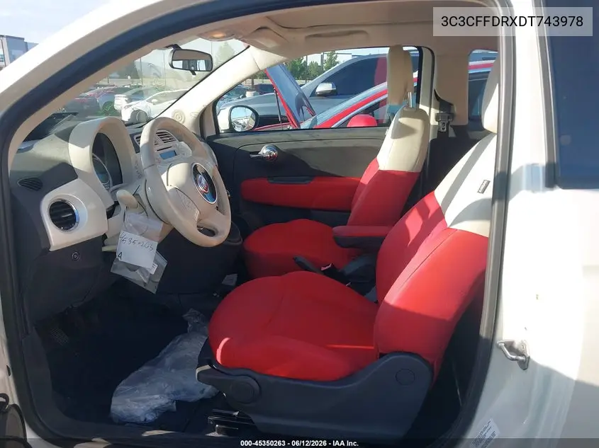 2013 Fiat 500C Pop VIN: 3C3CFFDRXDT743978 Lot: 45350263