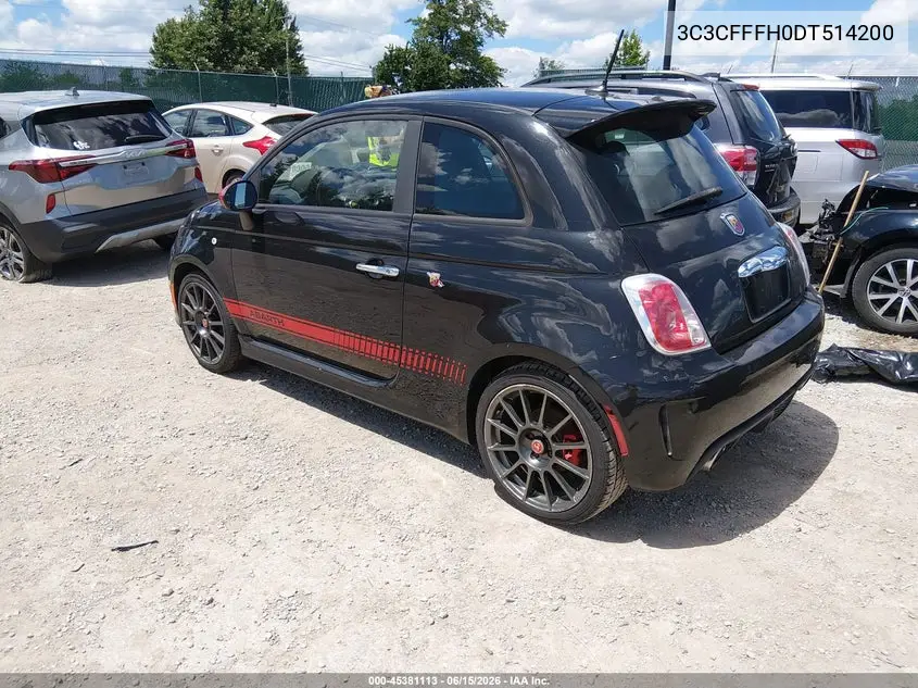 2013 Fiat 500 Abarth VIN: 3C3CFFFH0DT514200 Lot: 45381113
