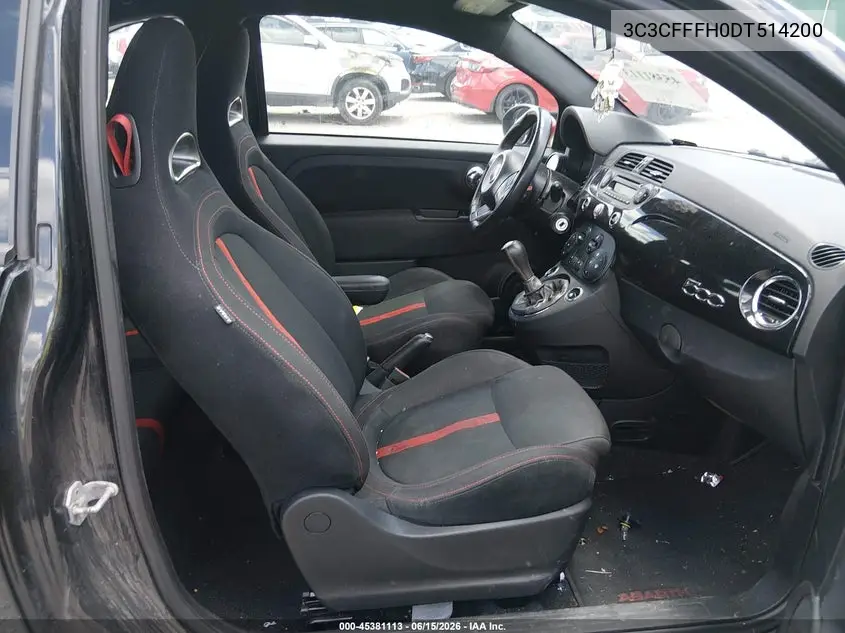 2013 Fiat 500 Abarth VIN: 3C3CFFFH0DT514200 Lot: 45381113