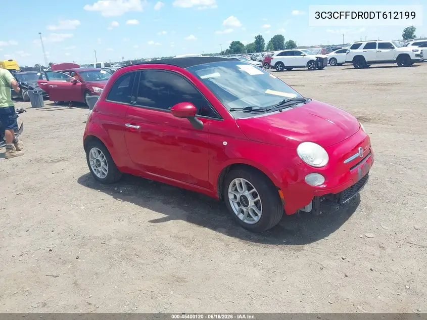 2013 Fiat 500C Pop VIN: 3C3CFFDR0DT612199 Lot: 45400120