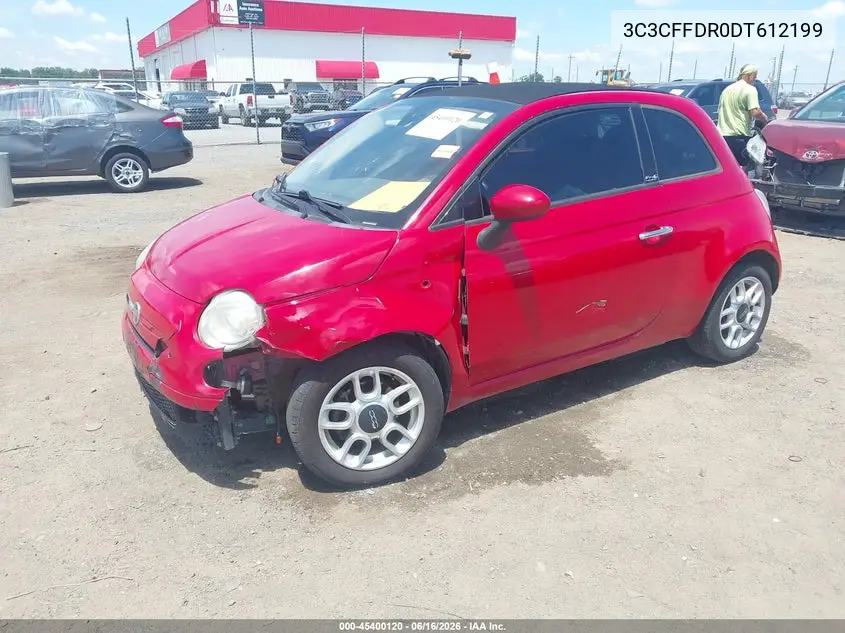 2013 Fiat 500C Pop VIN: 3C3CFFDR0DT612199 Lot: 45400120