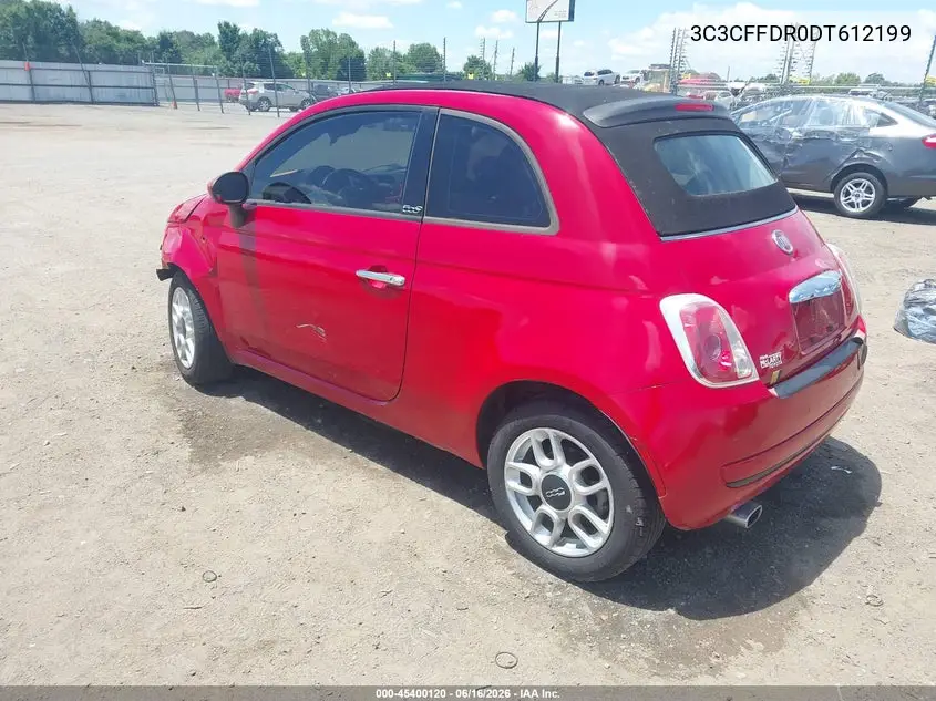 2013 Fiat 500C Pop VIN: 3C3CFFDR0DT612199 Lot: 45400120