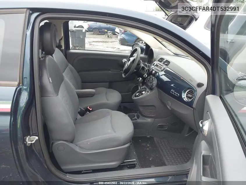 2013 Fiat 500 Pop VIN: 3C3CFFAR4DT532991 Lot: 45402983