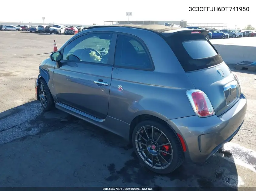 2013 Fiat 500C Abarth VIN: 3C3CFFJH6DT741950 Lot: 45427301
