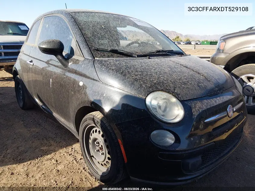 2013 Fiat 500 Pop VIN: 3C3CFFARXDT529108 Lot: 45458342