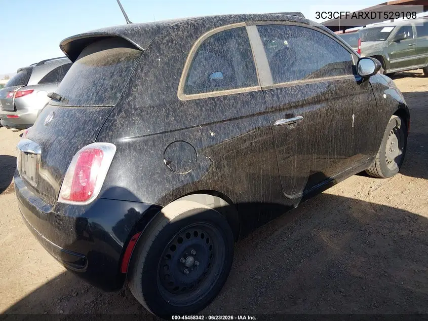 2013 Fiat 500 Pop VIN: 3C3CFFARXDT529108 Lot: 45458342