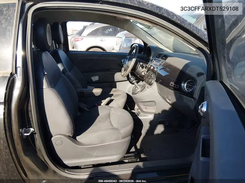 2013 Fiat 500 Pop VIN: 3C3CFFARXDT529108 Lot: 45458342